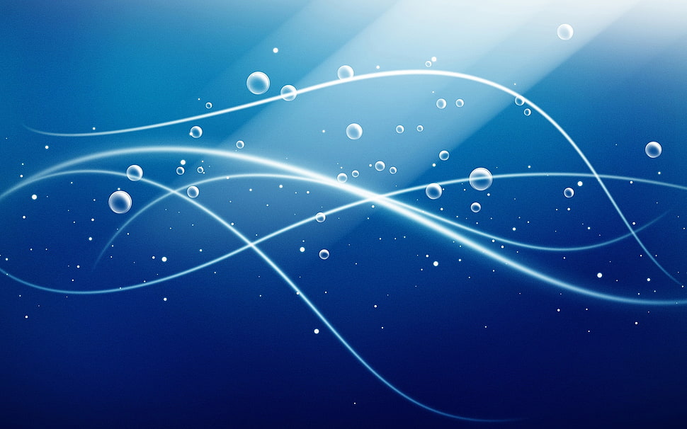 bubbles wallpaper illustration HD wallpaper